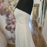 Crepe wedding dress with side slit off the peg Waterford Ireland