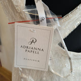 Adrianna Papell Platinum off the rack sample sale