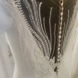 San Patrick Omonua crepe wedding dress with sleeves for sale