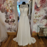 Angela Bianca 1002 UK 12 boho wedding dress sample for sale Waterford