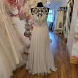 Wendy Makin Lexi UK 10 pink tulle boho wedding dress