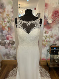 Lillian West 66236 UK 12 crepe wedding dress sale Ireland 