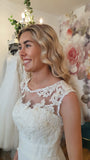 Annouska G Couture lace designer wedding dress off the rack sample for sale