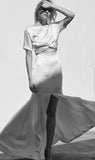 Prea Jamea Cara UK 10 silk designer wedding dress