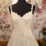 Sassi Holford silk and lace ballgown wedding dress off the peg Ireland