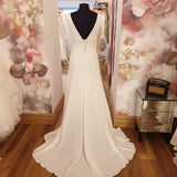David Fielden crepe wedding dress buy online Rosemantique
