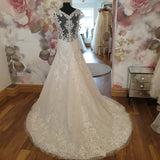Ronald Joyce Clelia UK 16 designer sample sale wedding dress  Rosemantique Waterford Ireland