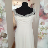 Pronovias Yeidis UK 12 crepe wedding gown for sale Ireland