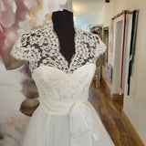 David Fielden Grace Kelly designer wedding dress off the rack sample sale Waterford