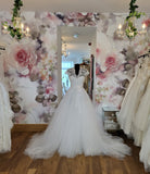 David Fielden Grace Kelly designer sample wedding dress UK 12 off the peg Ireland