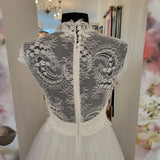 David Fielden designer lace and tulle wedding dress sample sale Ireland