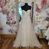 White One Kehlani UK 16 designer sample wedding dress sale Ireland
