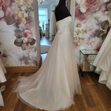 White One Kehlani UK 16 designer sample sale wedding dress