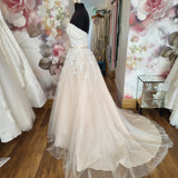 Love Letter by Ivory & Co blush romantic designer tulle wedding dress