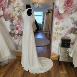 Ivory & Co 'Casablanca Lily' UK 12 crepe sample wedding dress