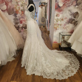 Kenneth Winston '1573' vintage inspired lace wedding dress off the peg Ireland