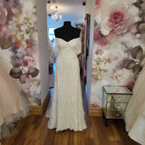 Stephanie Allin Sorrento lace boho sample wedding dress size UK 12