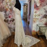 Stephanie Allin Sorrento lace boho sample wedding dress size UK 12
