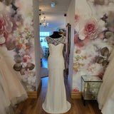 Stephanie Allin Cora sample peplum lace wedding dress size UK 12