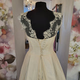 Stephanie Allin Kelly Designer Silk Wedding Dress Size UK 12