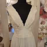 David Fielden Grecian Goddess chiffon gown UK 10
