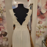 David Fielden Grecian Goddess chiffon gown UK 10