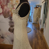 Pronovias Prama Lace Mermaid Dress Size UK 12