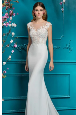 Ellis Bridals 18084 Ivory/ Almond UK 14