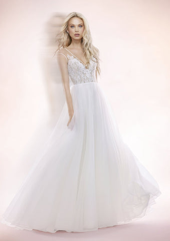 Val by Blush by Hailey Paige designer sample sale wedding dress