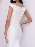Pronovias Dysnomia UK 12 Mikado mermaid wedding dress