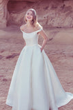 Ellis Bridals '19093' Mikado off the shoulder ballgown size 14 sample sale Rosemantique