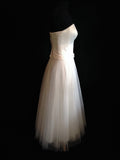 Agnes bridal dream 11358 tea length designer sample sale wedding dress buy online Rosemantique
