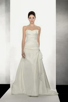 lm bridal style kiwi sweetheart satin fit and flare dress ivory size 12