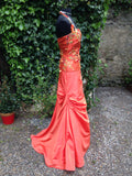 rembo styling orange colour wedding dress buy online rosemantique