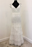 cymbeline issey designer lace boho sample wedding dress buy online 