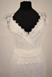 cymbeline issey designer lace boho sample wedding dress buy online 