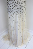 Jenny Packham designer silk tulle with beading sample sale wedding dress 
