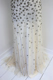 Jenny Packham designer silk tulle with beading sample sale wedding dress 