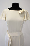 Belle and Bunty The Willow sample designer wedding dress silk fluttering sleeves UK12
