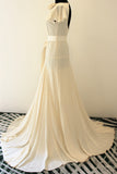 Belle and Bunty The Willow sample designer wedding dress silk fluttering sleeves UK12