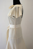 Belle and Bunty The Willow sample designer wedding dress silk fluttering sleeves UK12