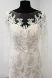 Ellis bridals nude lace long sleeve 18060 off the peg wedding dress Ireland