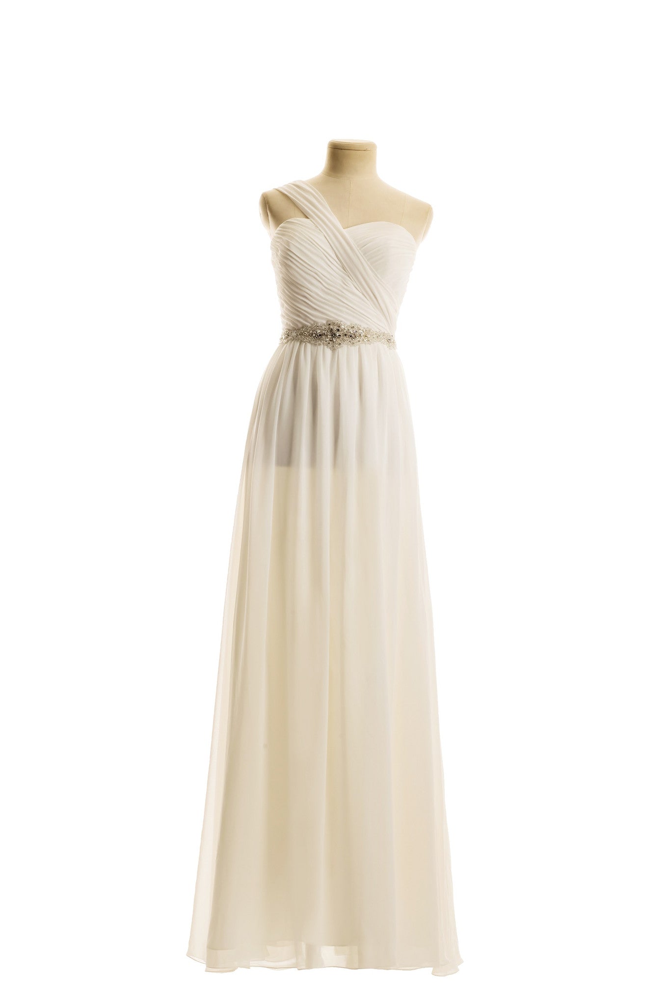 Grecian style Lakin wedding dress sample from lm bridal very light uk 10-12