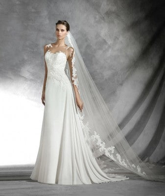 pronovias pradal sample wedding dress