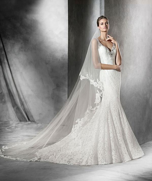 Pronovias prama designer sample sale wedding dress buy online Rosemantique 