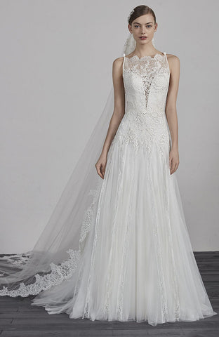 Pronovias Estepa sample sale wedding dress Rosemantique