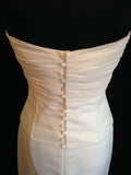 Thierry Marin sample wedding dress chiffon bustier & soft mermaid skirt.