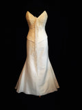 Thierry Marin sample wedding dress chiffon bustier & soft mermaid skirt.