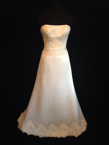 Paloma Blanca designer sample sale wedding dress buy online rosemantique