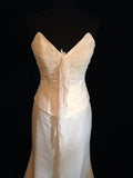 Thierry Marin sample wedding dress chiffon bustier & soft mermaid skirt.